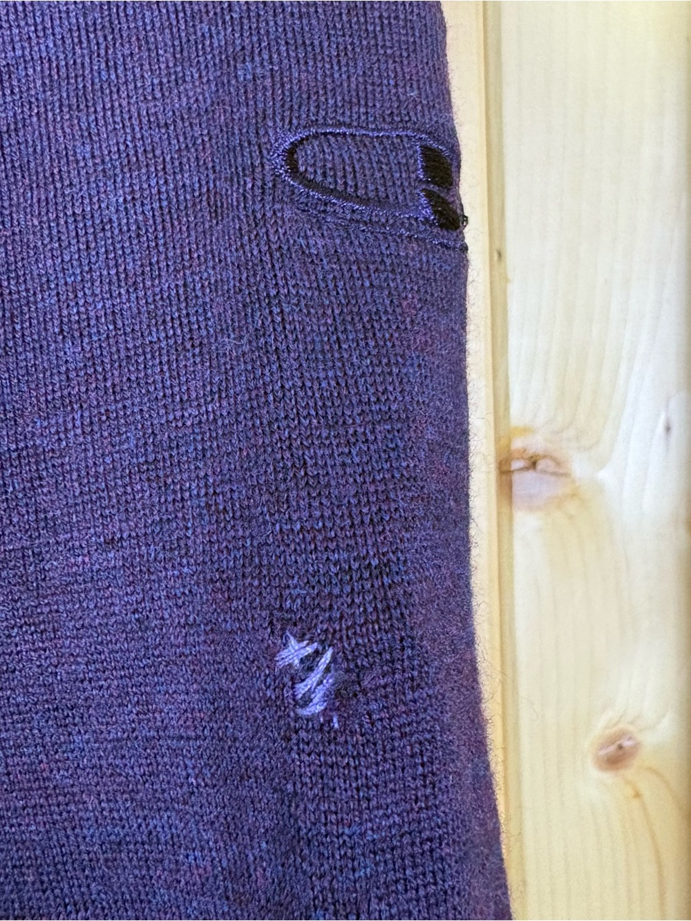 Icebreaker Bodyfit 260 Merino Wool Thermal Set XL Purple Quarter Zip & Leggings - Picture 16 of 16